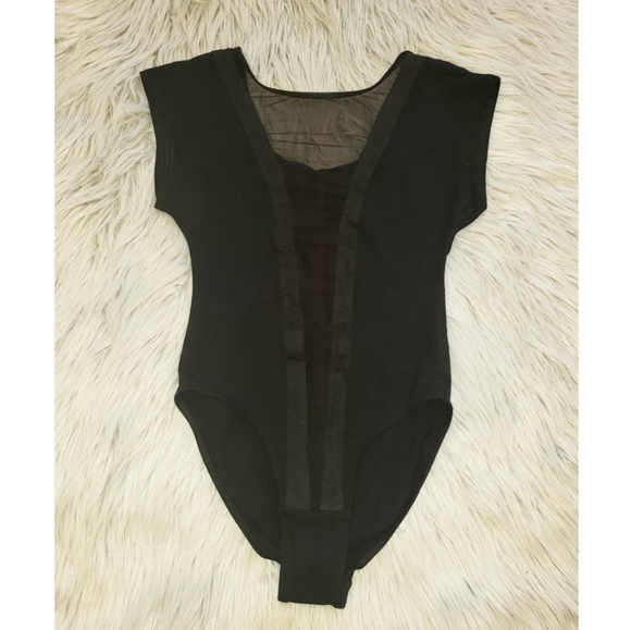 American Apparel Other - American Apparel Black Mesh Cutout Bodysuit